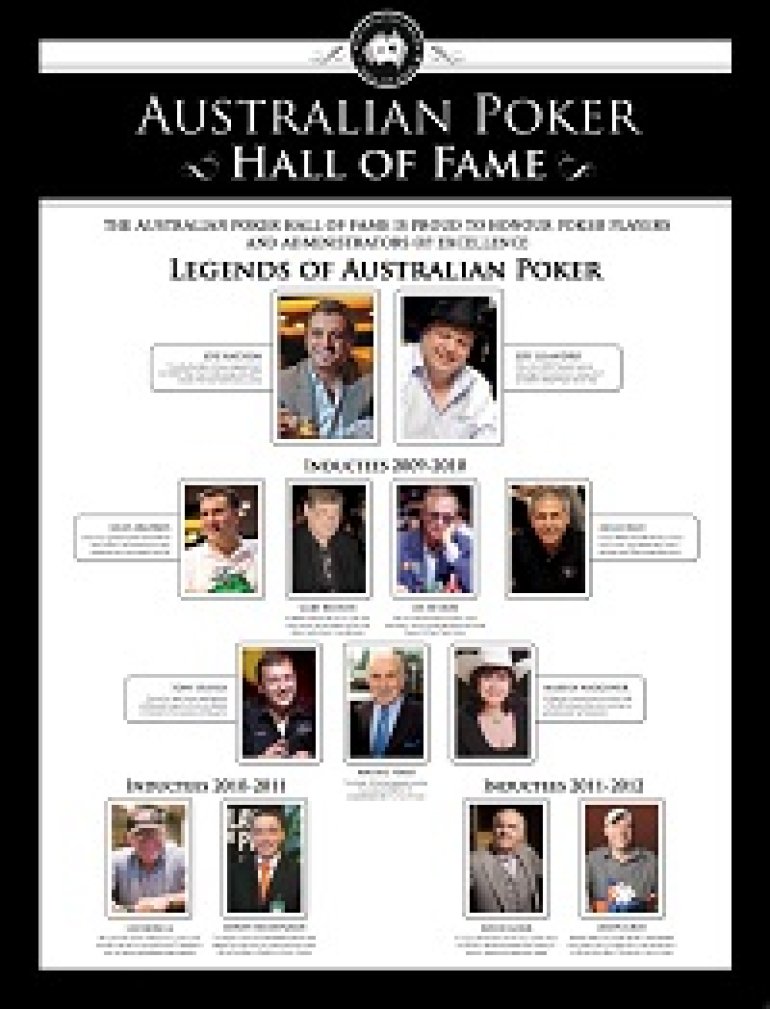 Australian Poker Hall of Fame legends